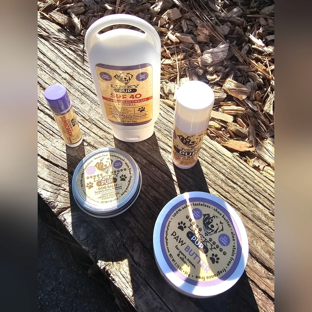 Dog Grooming Set - Cream and Purple